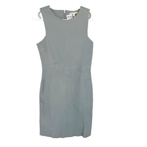 Twenty8Twelve Women Gray Mini Dress 40 Lambs Leather Sleeveless by Sienna Miller